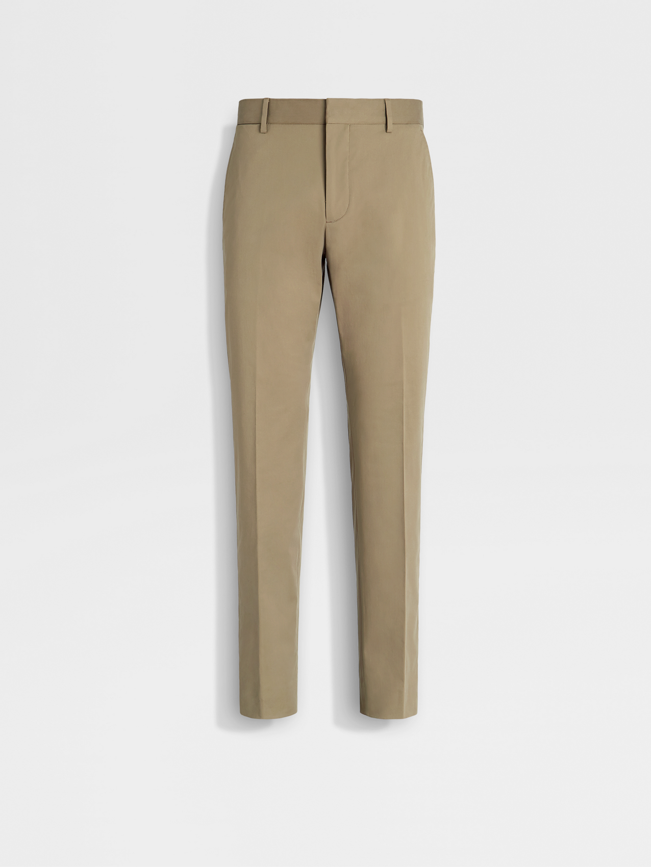 Pantalones de Algodón Marrón Claro